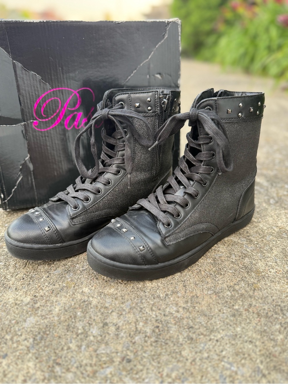 Pastry Military Glitz High Top Sneakers / Dance boots